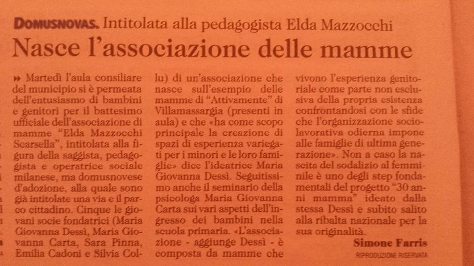 Conferenza di presentazione dell'associazione