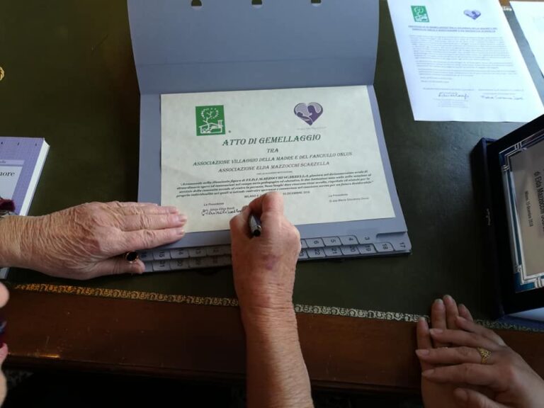 Il gemellaggio tra l’associazione Elda Mazzocchi Scarzella e il Villaggio della Madre e del Fanciullo