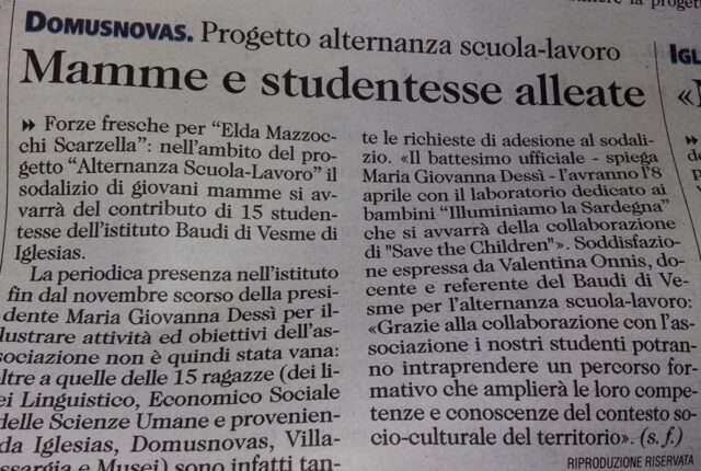 Progetto alternanza scuola-lavoro