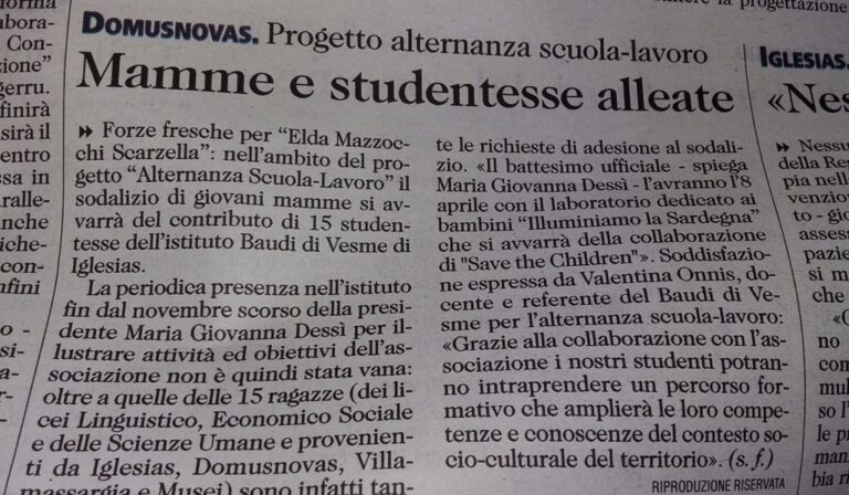 Progetto alternanza scuola-lavoro