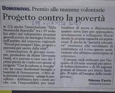 Progetto contro la povertà